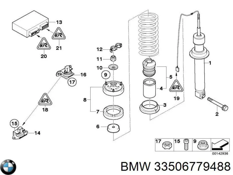Болт кріплення амортизатора заднього BMW 33506779488 ціна, від 5.62 USD
