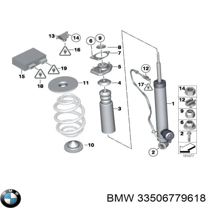 Опора стійки амортизатора заднього на BMW 6 (E64)