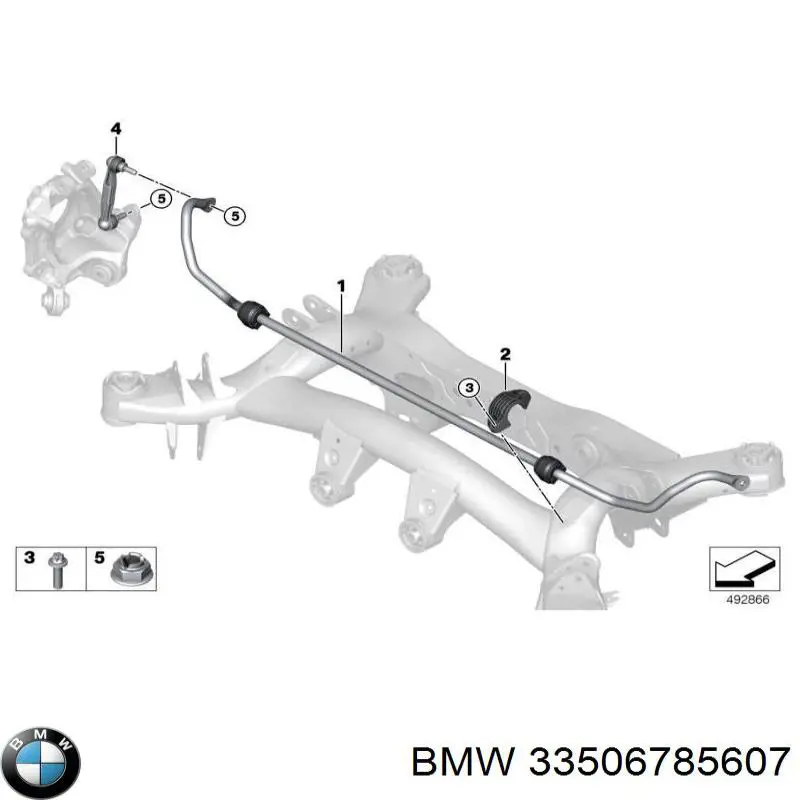 Купити 33506785607 BMW Яйця стабілізатора заднього