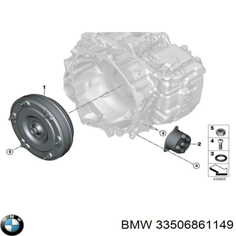 33506861149 BMW Кронштейн кріплення переднього стабілізатора