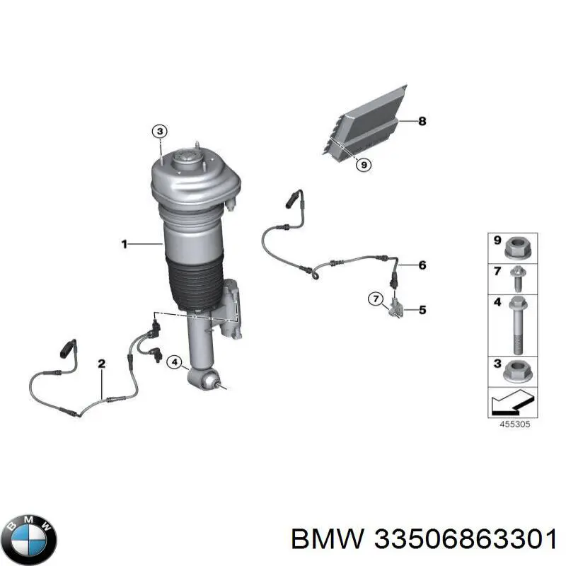 33506863301 BMW Опора амортизатора