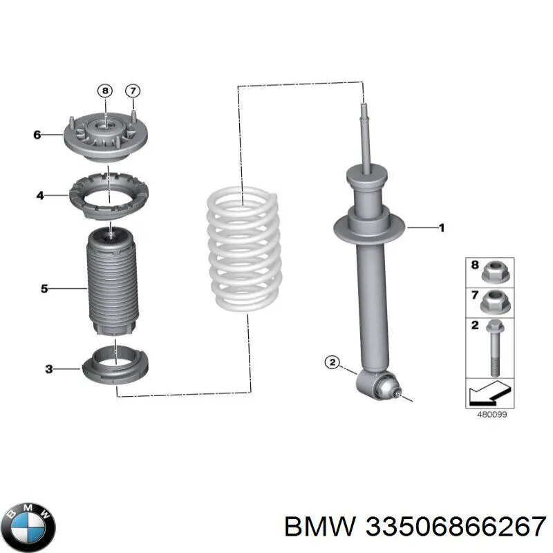 33506866267 BMW Кріплення переднього амортизатора