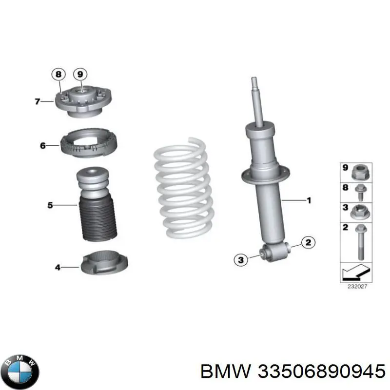 33506890945 BMW Амортизатори задні