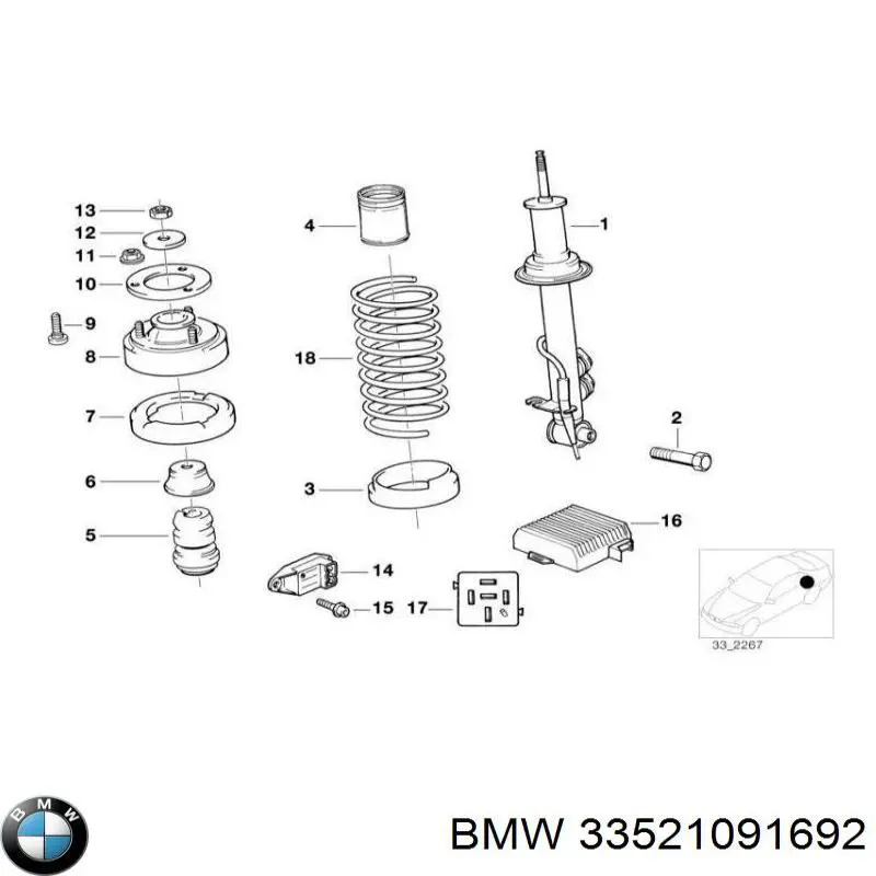  BMW 33521091692 ціна, від 83.74 USD