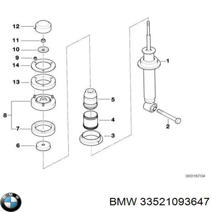 1093647 BMW Амортизатори задні