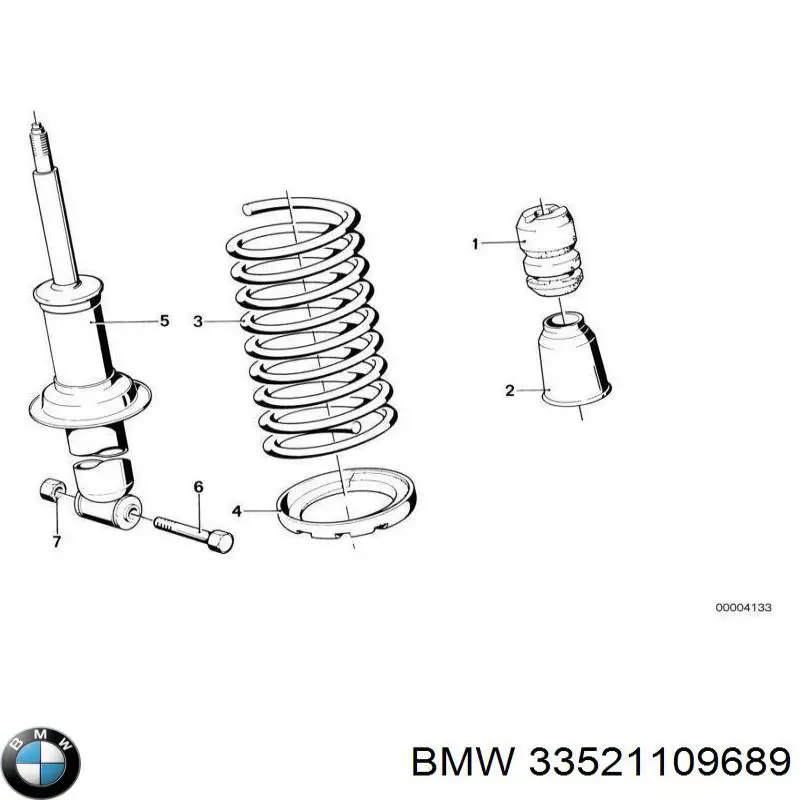 Купити 33521109689 BMW Пильник заднього амортизатора