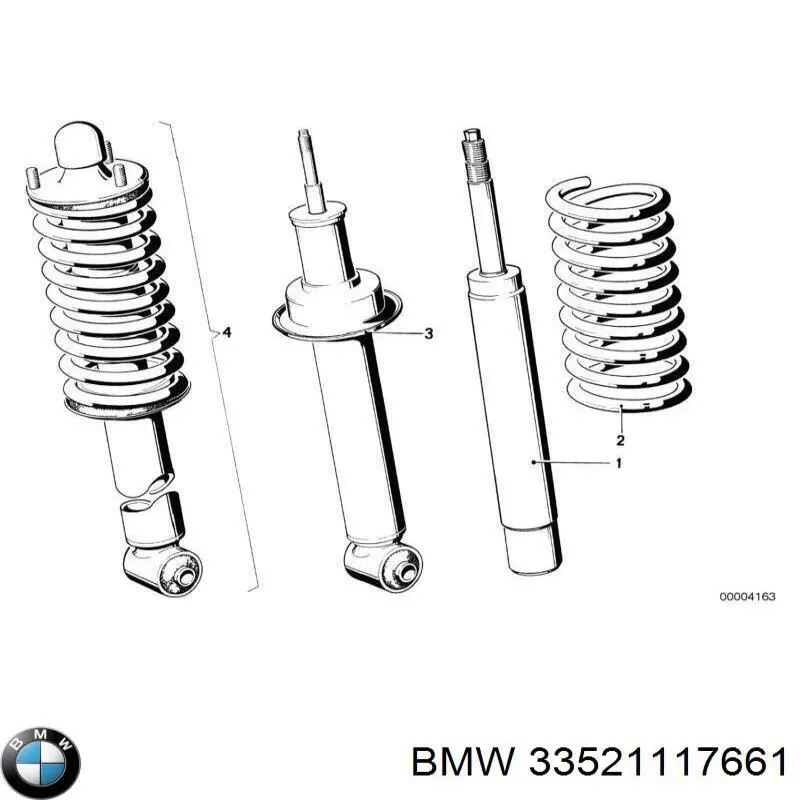 Купити 33521117661 BMW Буфер-відбійник амортизатора заднього
