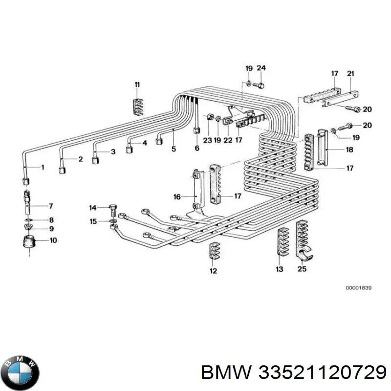 Опора амортизатора заднього BMW 33521120729 ціна, від 47.23 USD