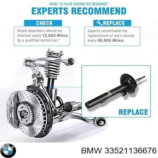 33521136676 BMW Амортизатор задній, правий