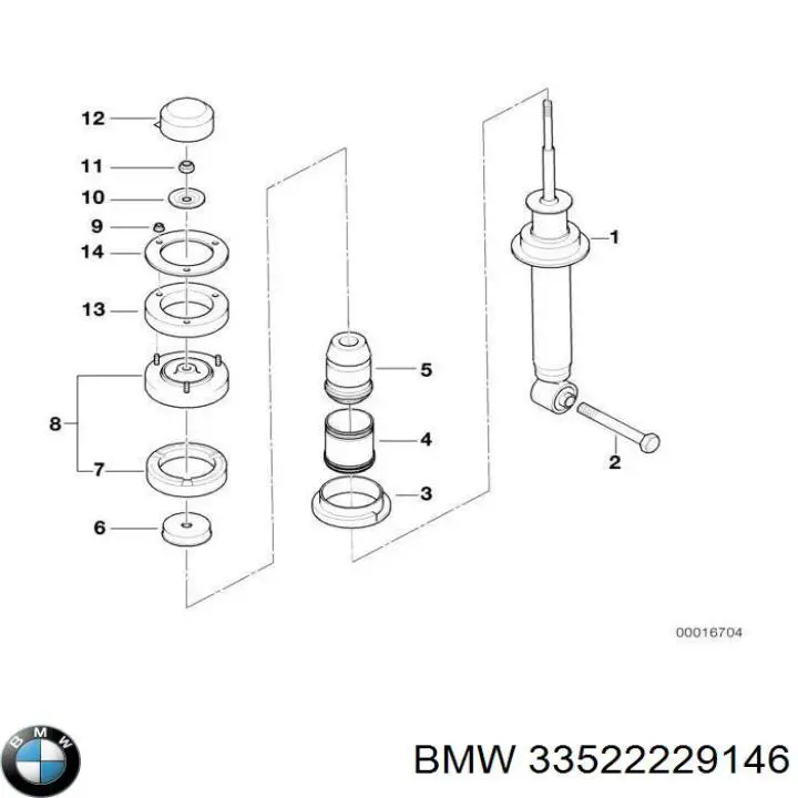 33522229146 BMW Амортизатори задні