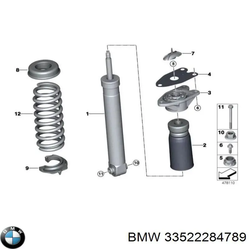 33522284789 BMW Амортизатори задні