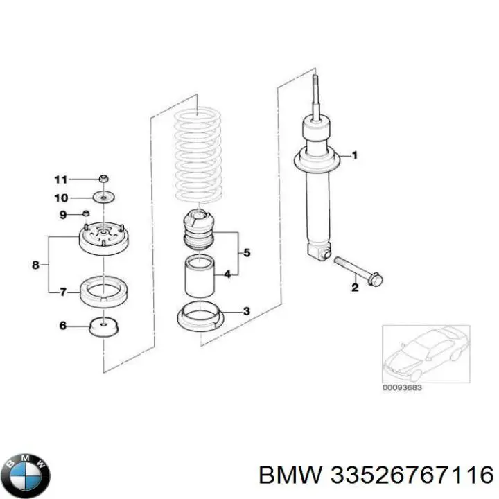 33526767116 BMW Амортизатори задні