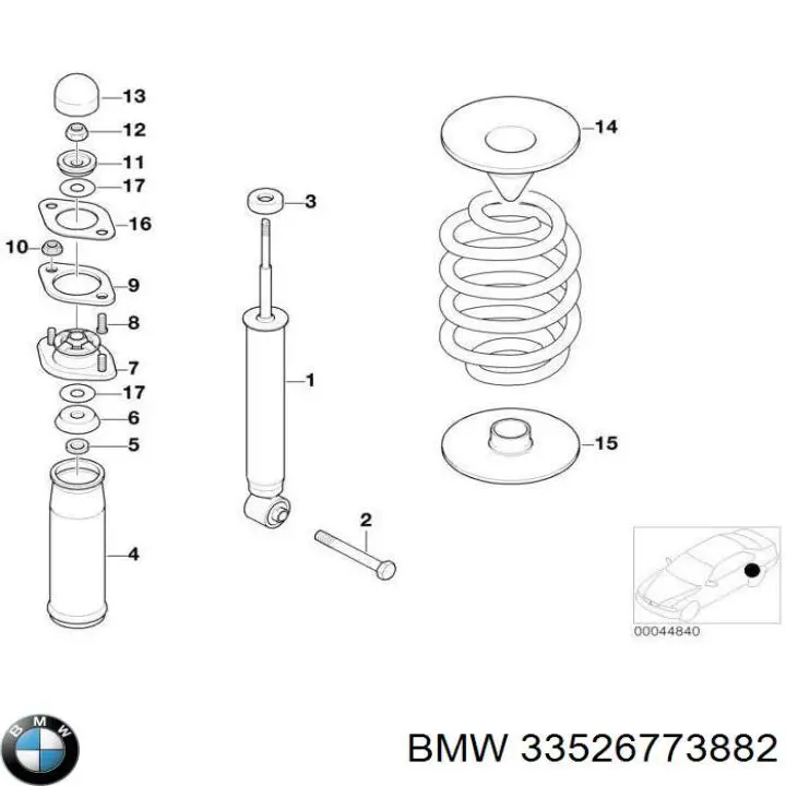 33526773882 BMW Дискові гальма