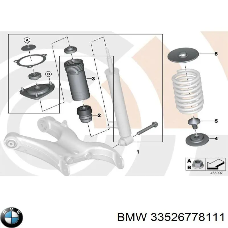 Купити 33524057984 BMW Підшипник опорний амортизатора, переднього