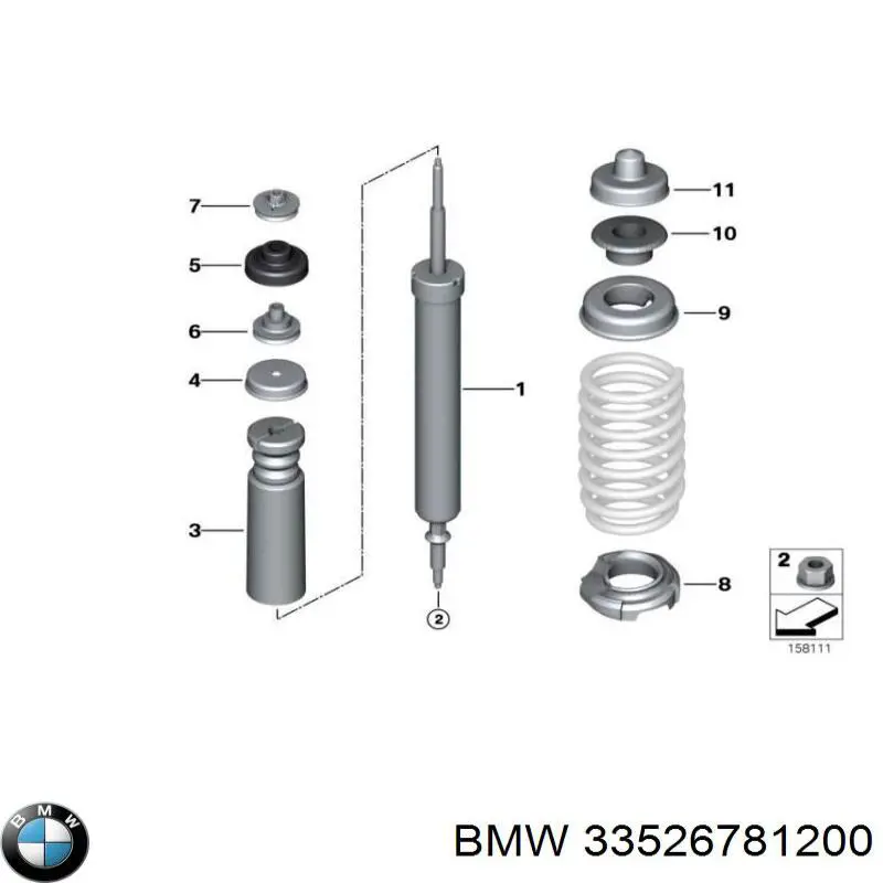 Амортизатор задній 33526773254 BMW