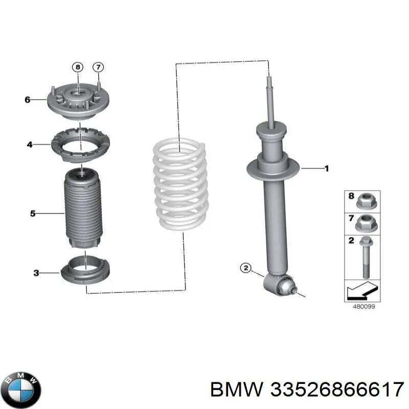 Амортизатори задні на BMW 5 G30, F90