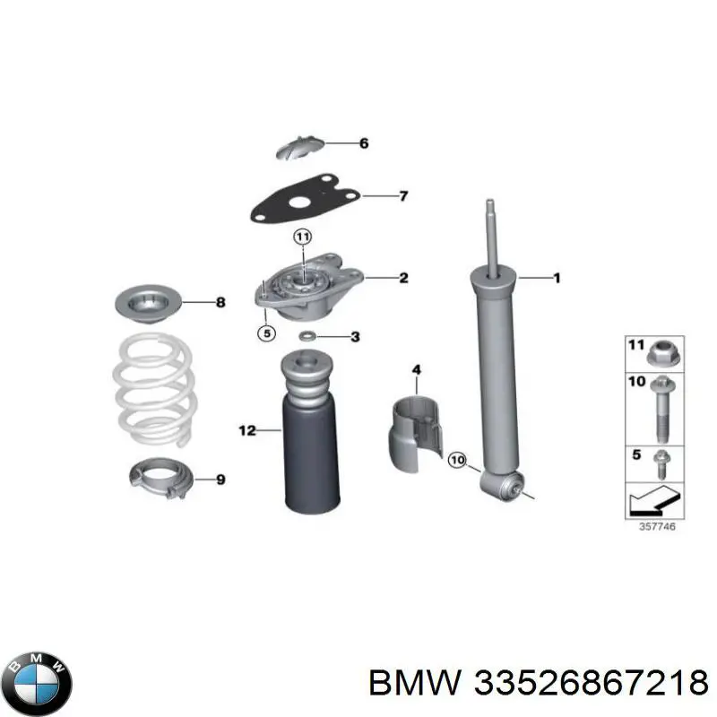 33526867218 BMW Амортизатори задні