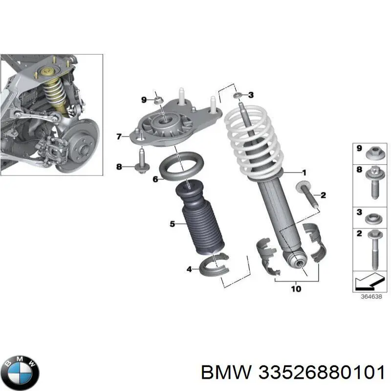33526880101 BMW Амортизатори задні