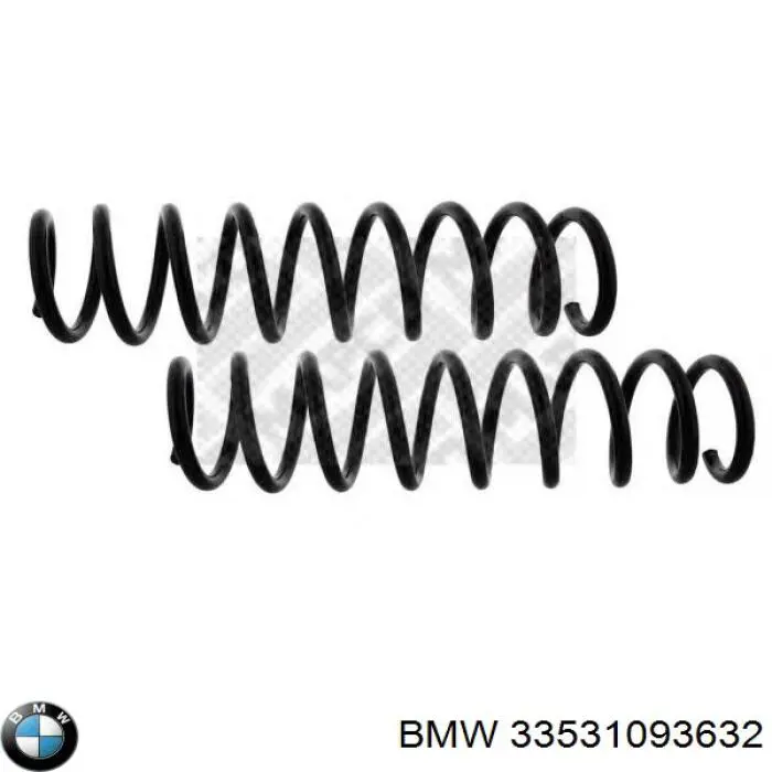 33531093632 BMW Пружина підвіски задня
