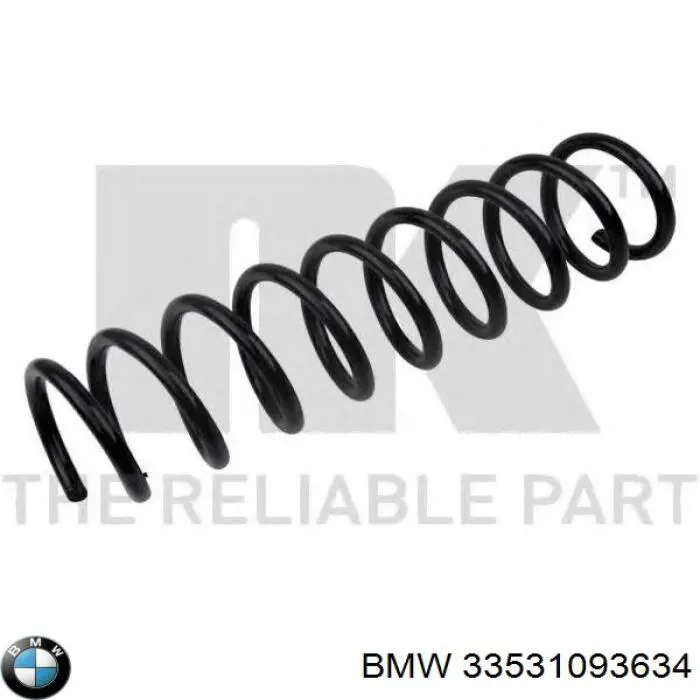 33531093634 BMW Пружина підвіски задня