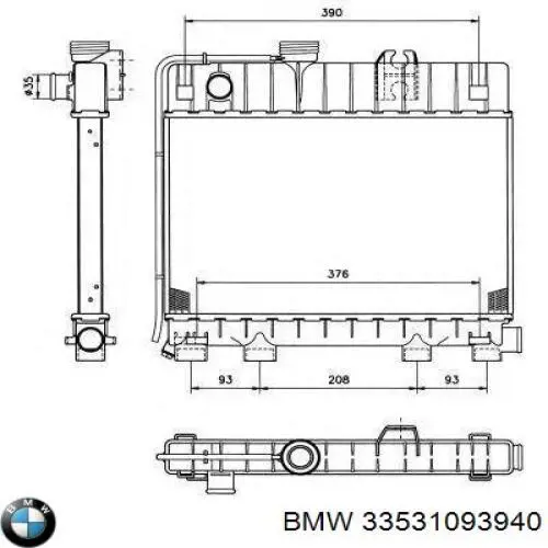 Купити 33531093940 BMW Задні пружини
