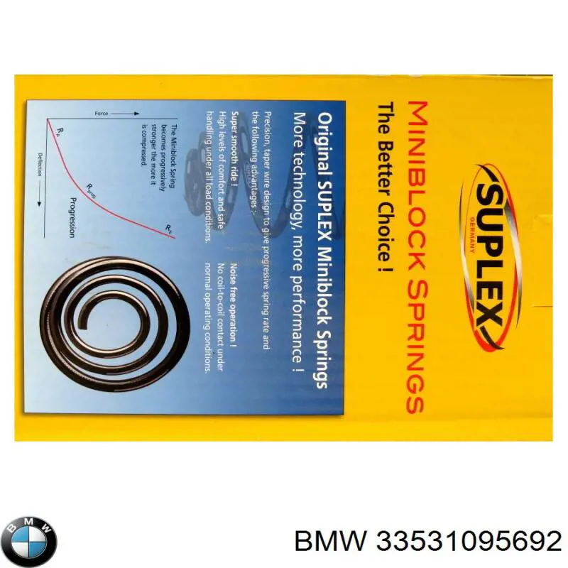 33531095692 BMW Пружина підвіски задня