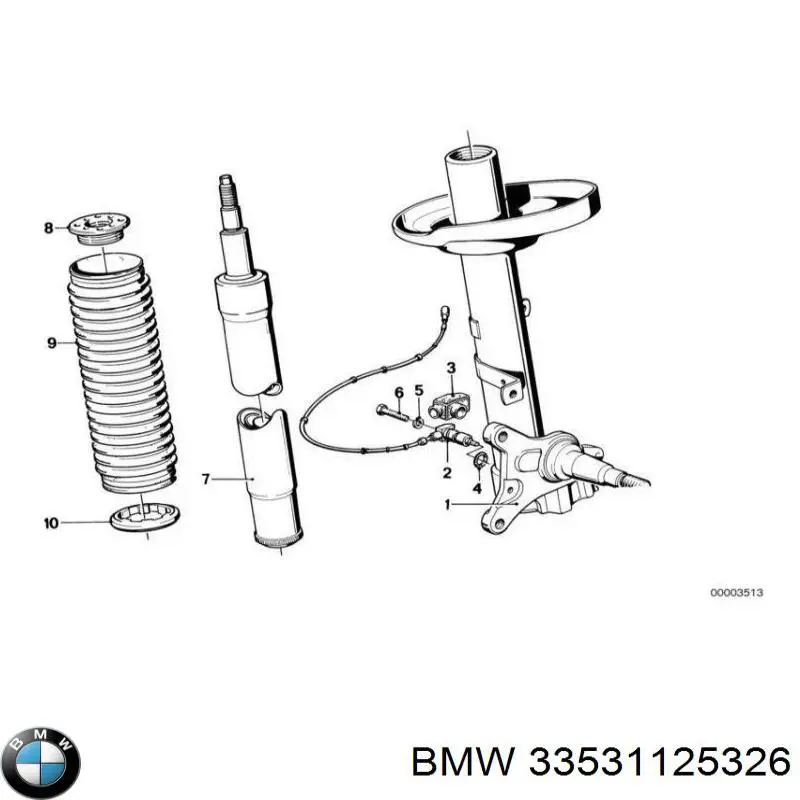 Пружина задня BMW 33531125328 ціна, від 42.85 USD