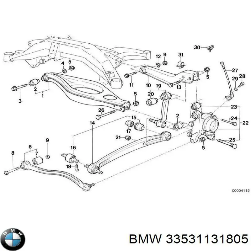 Купити 33531131805 BMW Задні пружини