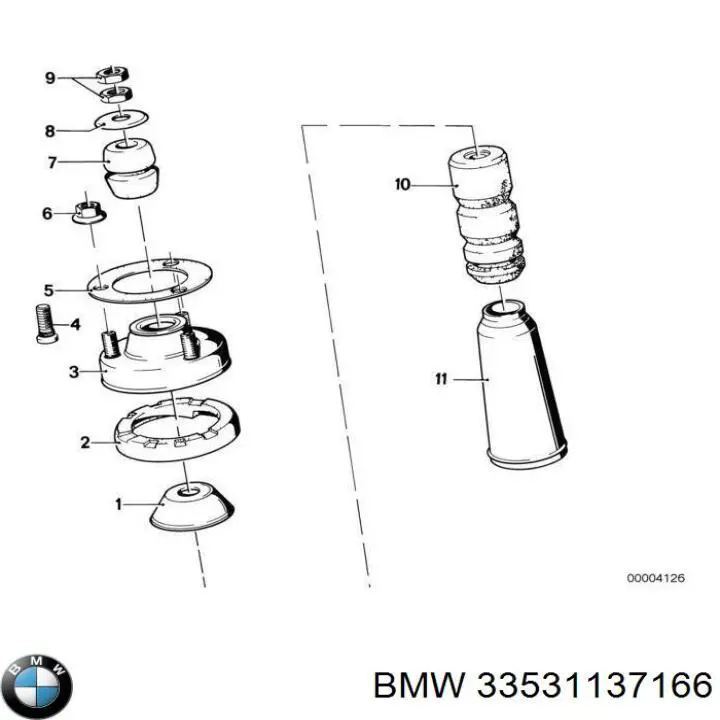 33531137166 BMW Пружина підвіски задня