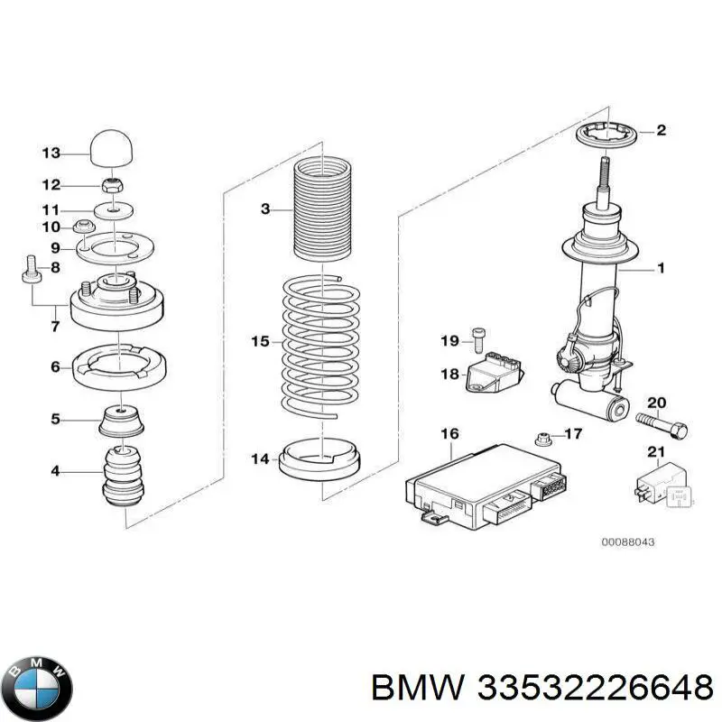 Купити 33532226648 BMW Задні пружини