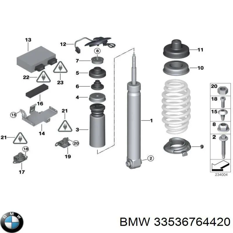 Проставка (гумове кільце) пружини задньої, нижня BMW 33536764420 ціна, від 23.27 USD