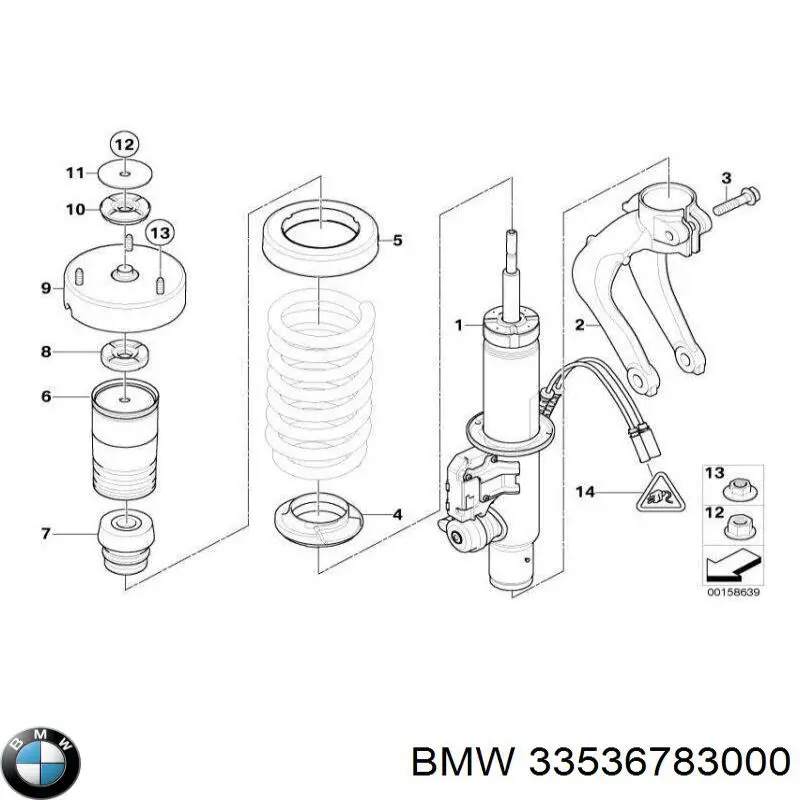 33536783000 BMW Буфер заднього амортизатора