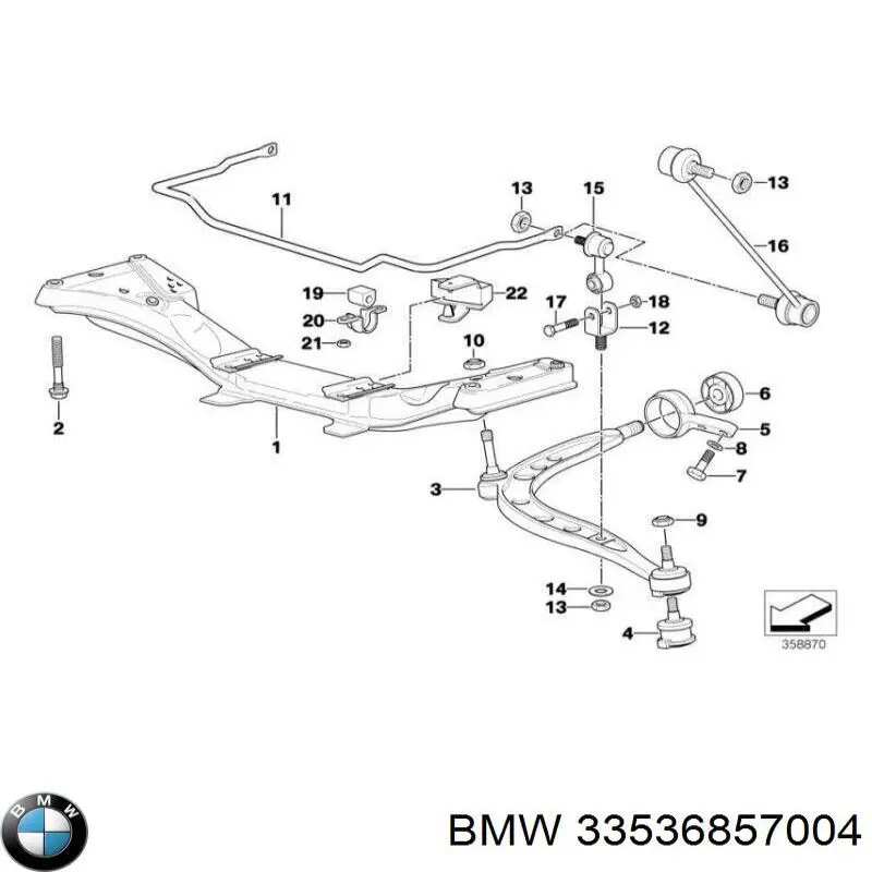 Купити 33536857004 BMW 