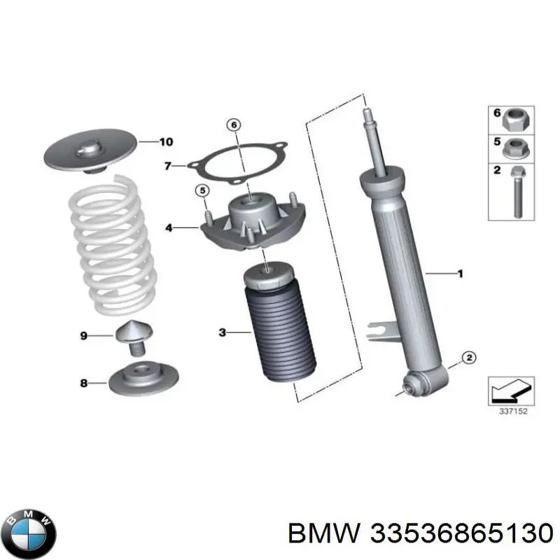 BF0321360028 Bapmic Буфер амортизатора заднього