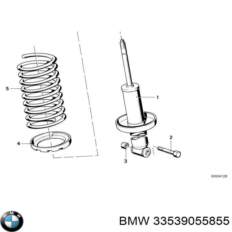 33539055855 BMW Пружина підвіски задня