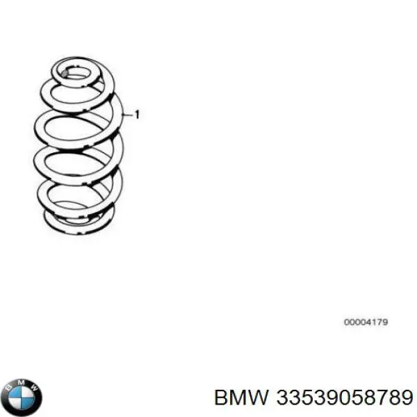 Пружина задня BMW 33539058789 ціна, від 276.84 USD