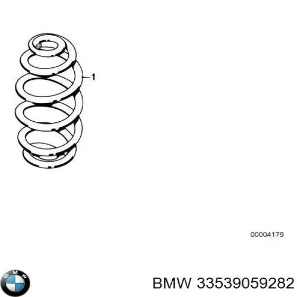 Пружина задня BMW 33539059282 ціна, від 338.50 USD