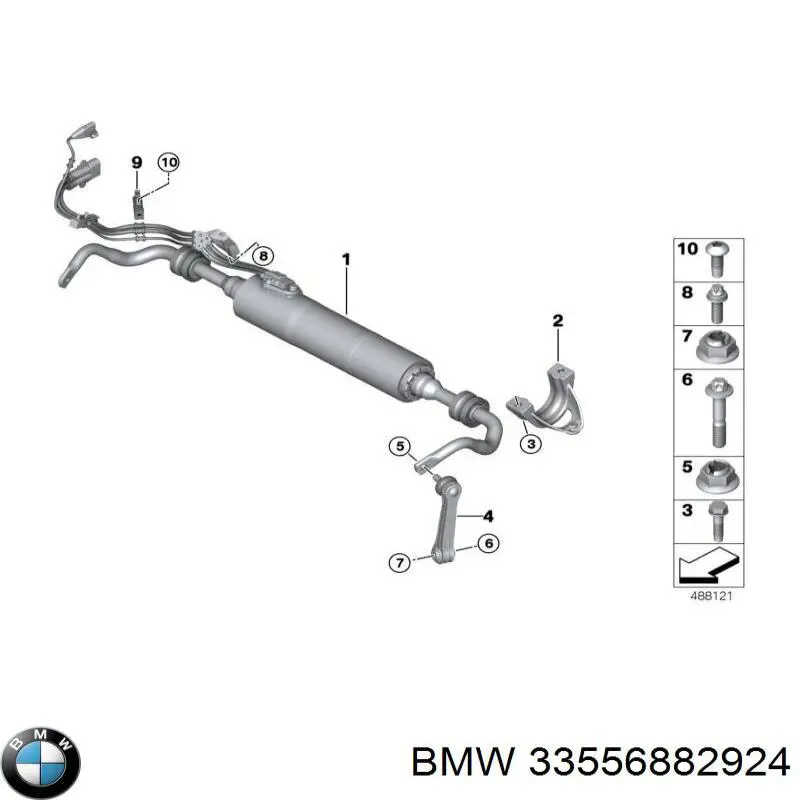 Стійка стабілізатора заднього 33556882924 BMW