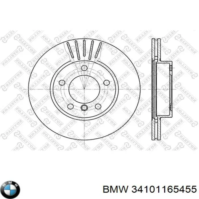 Купити 34101165455 BMW Ротор гальмівний