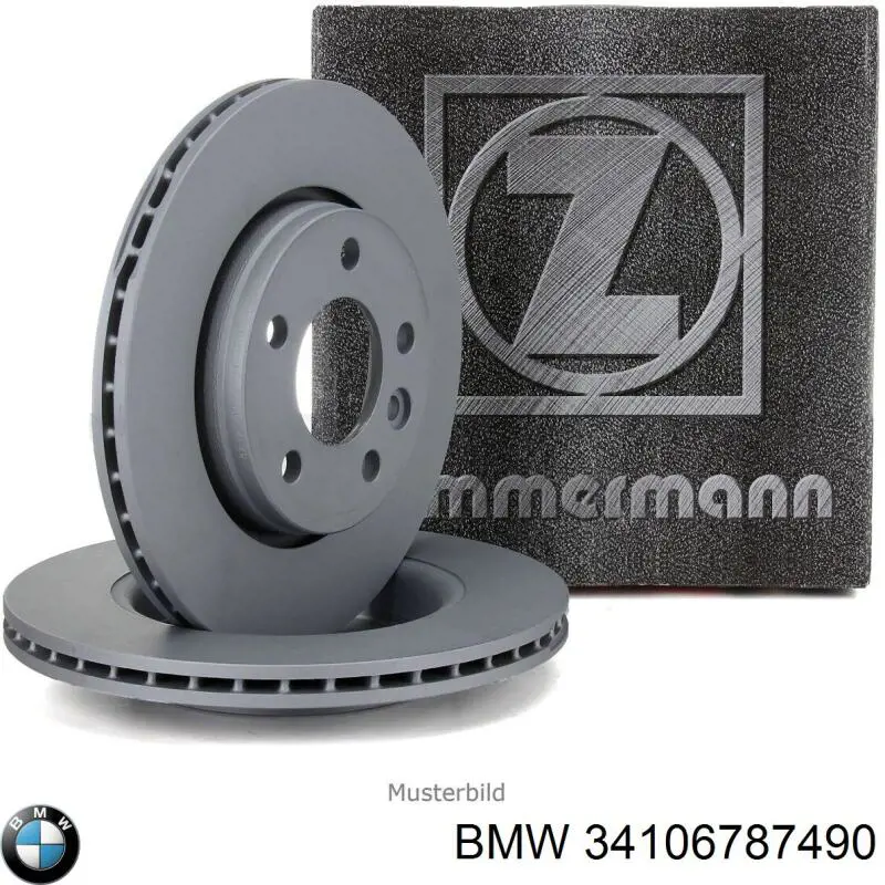 34106787490 BMW Гальмо дискове переднє