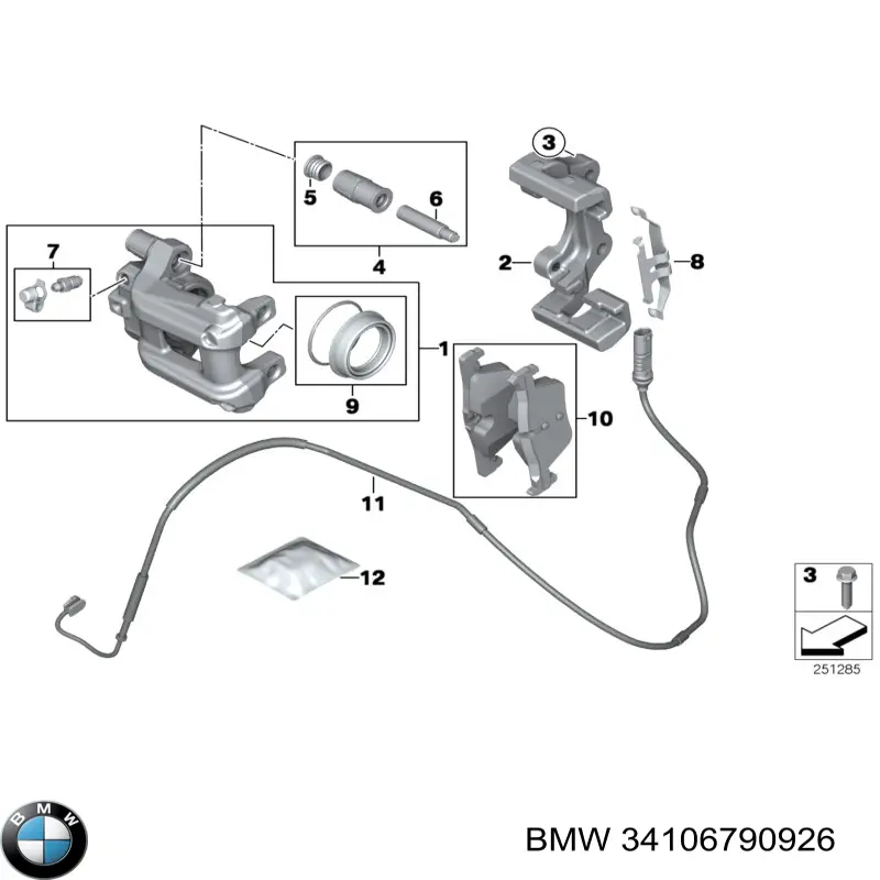Купити 34106790926 BMW 