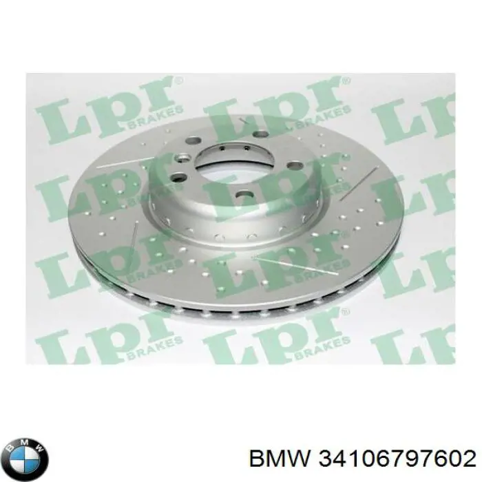 Диск переднього гальма BMW 34106797602 ціна, від 122.44 USD