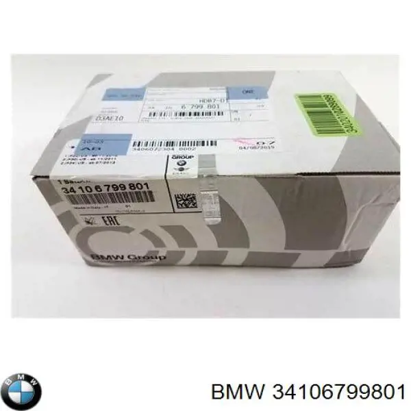 34106799801 BMW колодки гальмівні передні, дискові
