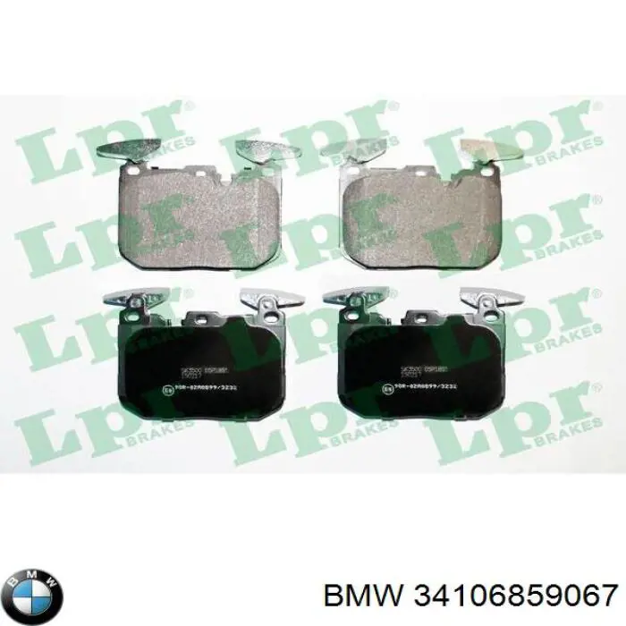 Гальмівні колодки BMW 34106859067 ціна, від 51.97 USD