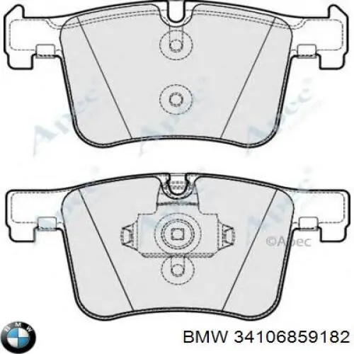 Купити 34106859182 BMW Колодки гальмівні передні, дискові
