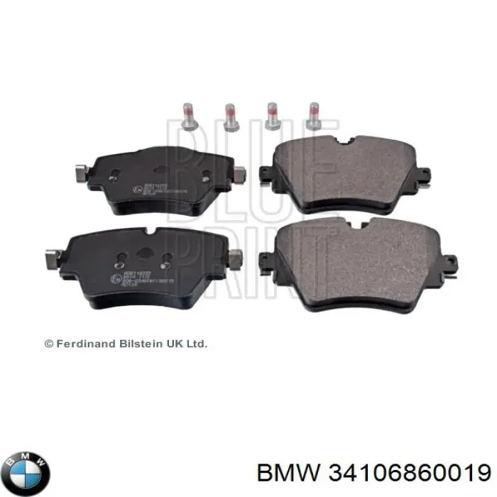 Тормозні колодки BMW 34106860019
