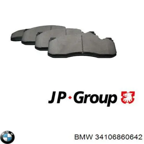 Передні тормозні колодки 34106860642 BMW