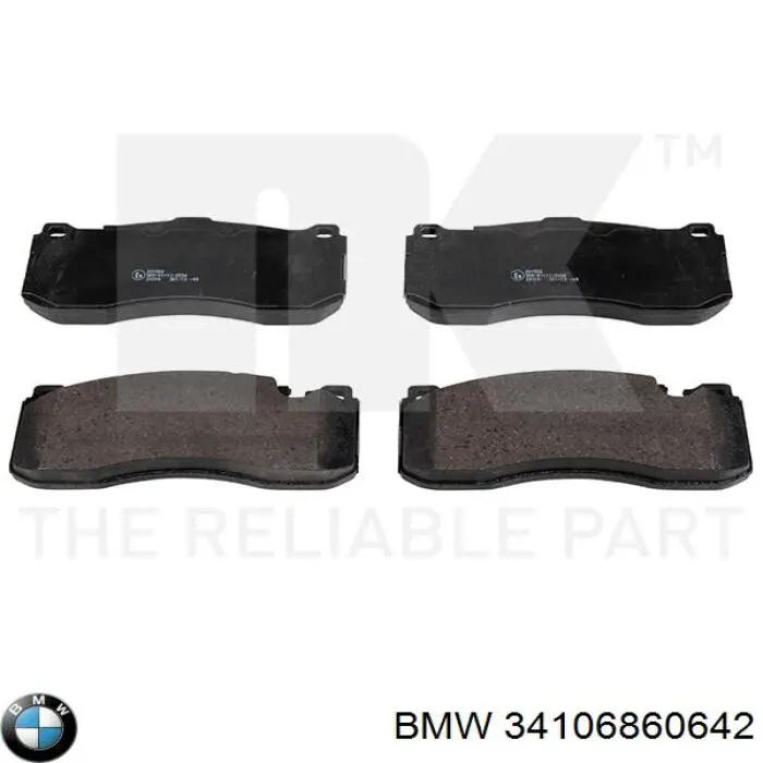 Купити 34106860642 BMW Колодки гальмівні передні, дискові