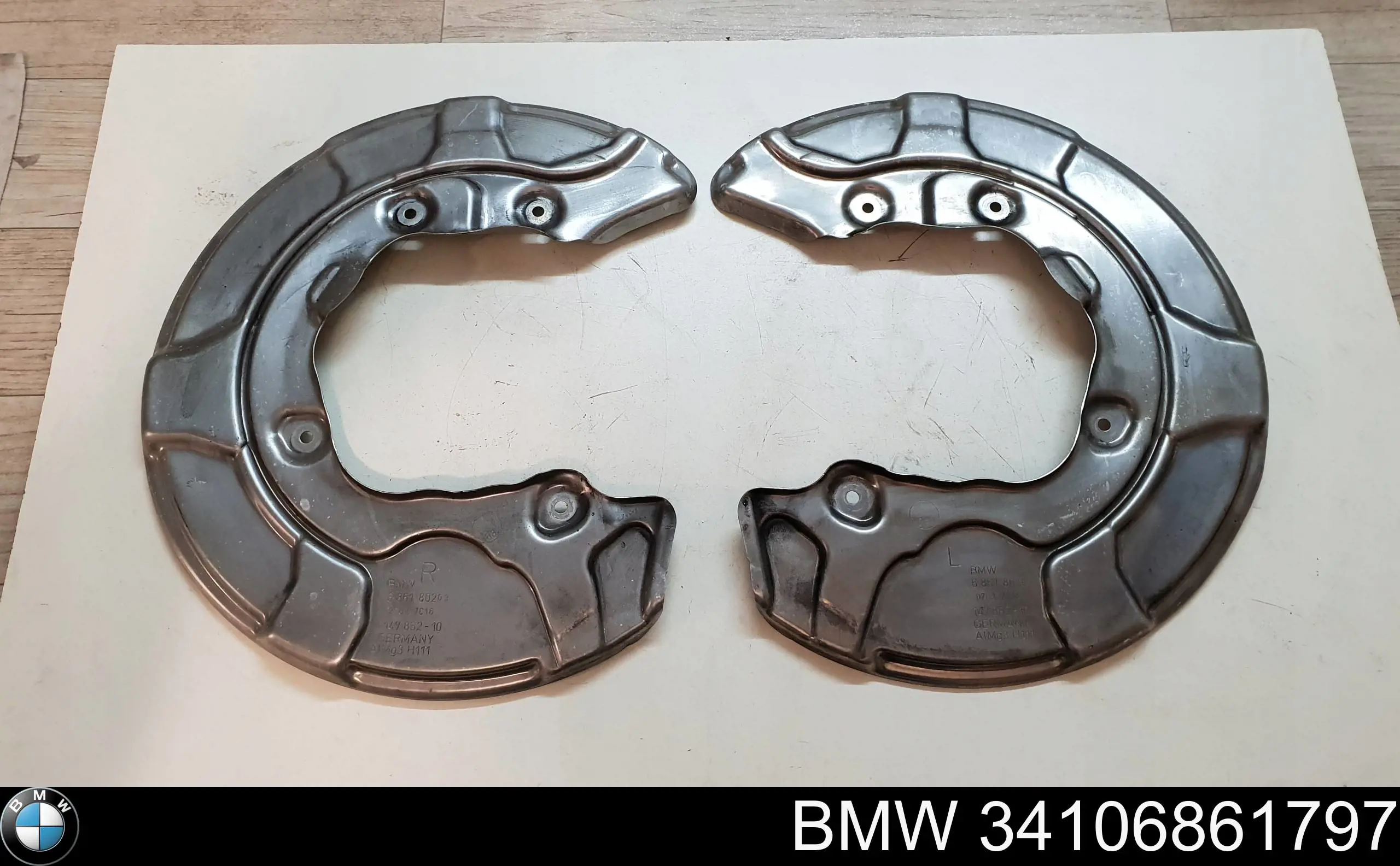 Захист гальмівного диска, переднього, лівого BMW 34106861797 ціна, від 15.20 USD
