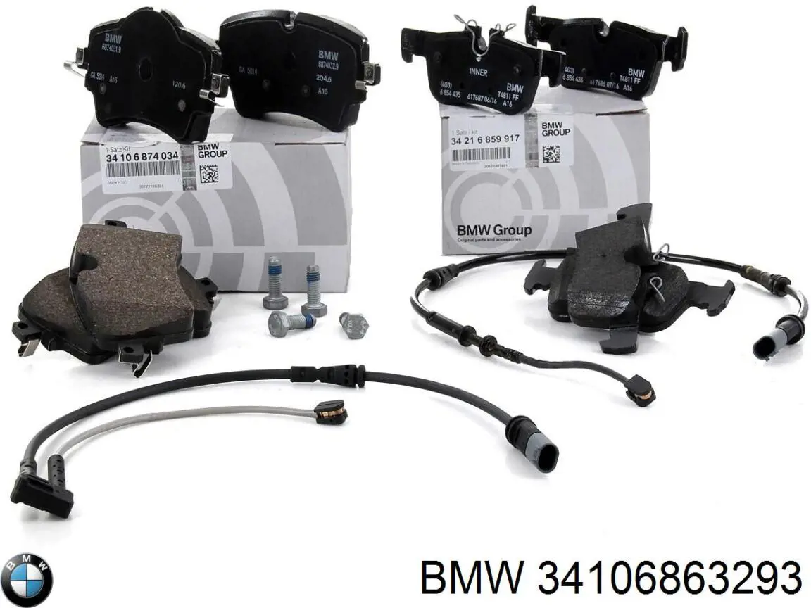 34106863293 BMW Передні гальмівні колодки